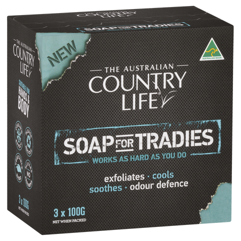 COUNTRY LIFE SOAP FOR TRADIES 3 X 100 GRAM