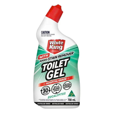 White King Toilet Gel With Added Stain Remover EUCALYPTUS 700mL