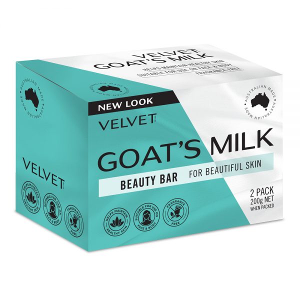 Velvet Goats Milk Beauty Bar 2 Pkt