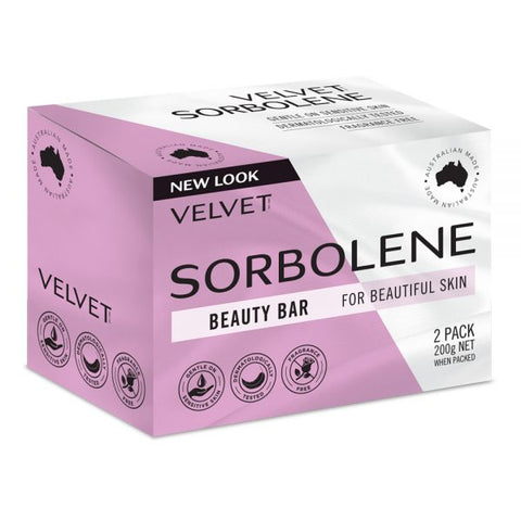 Velvet Sorbolene Beauty Bar 2 Pkt