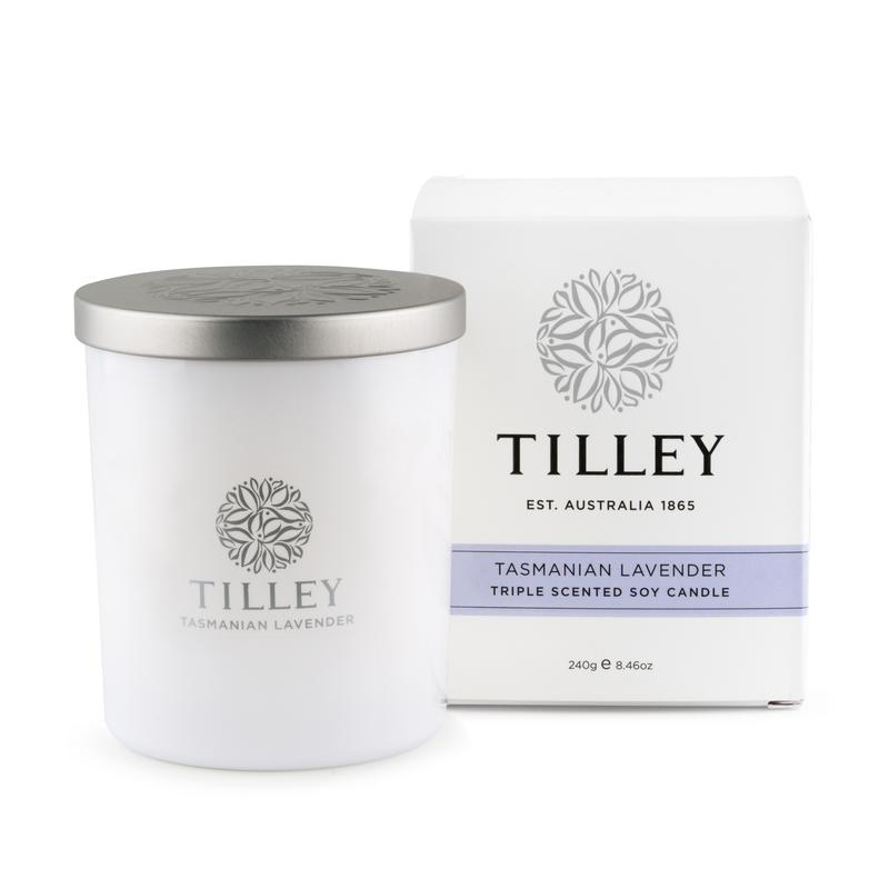 TASMANIAN LAVENDER TRIPLE SCENTED SOY CANDLE 240G