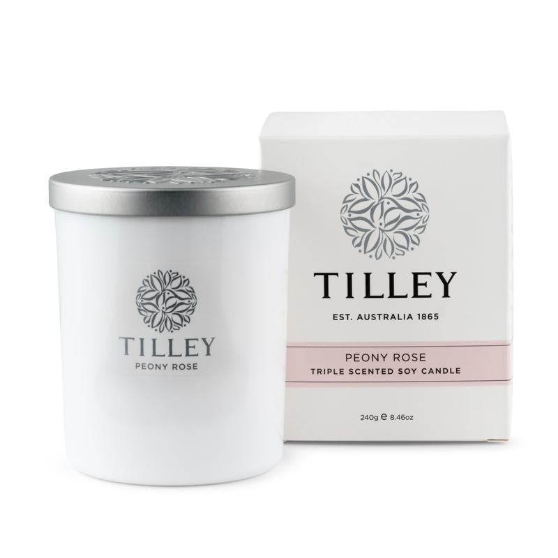 PEONY ROSE TRIPLE SCENTED SOY CANDLE 240GR