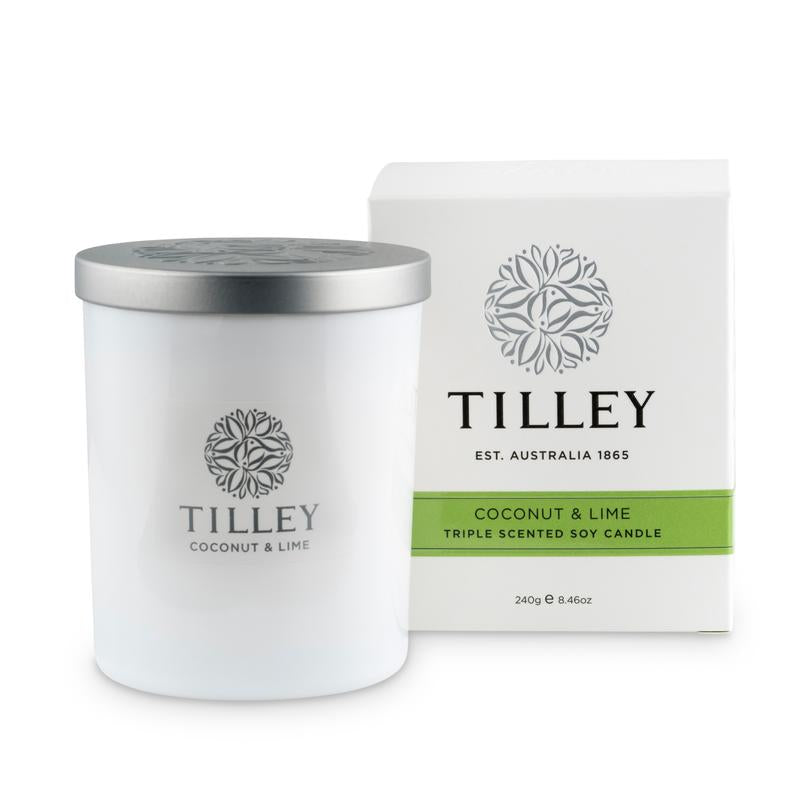 COCONUT & LIME TRIPLE SCENTED SOY CANDLES 240GR